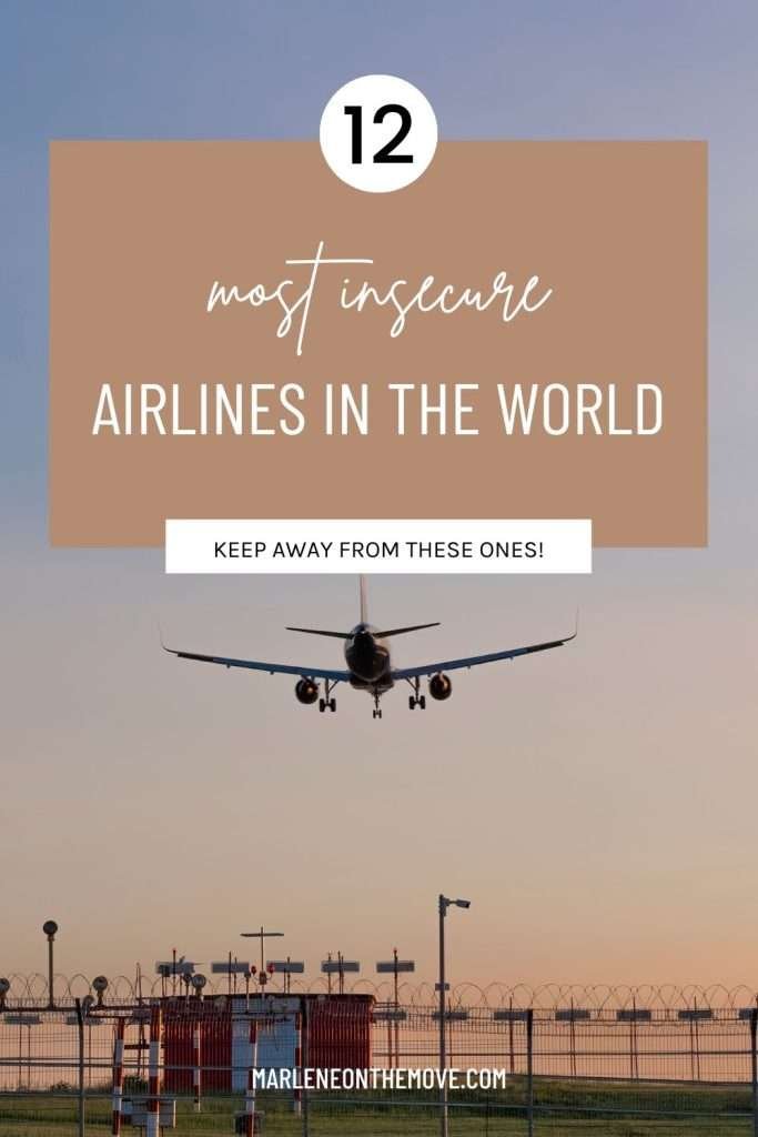 Discover the most insecure airlines worldwide, based on official organisations. Stay informed about which carriers to avoid for a safer trip.