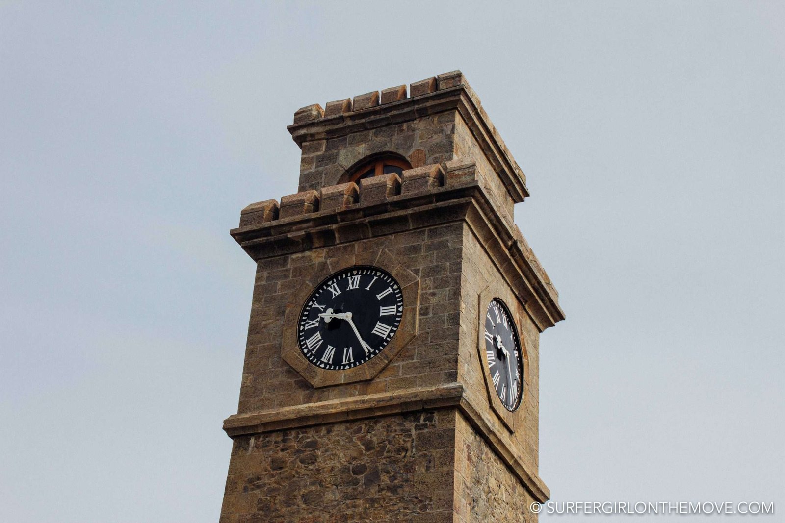 The clock tower in Galle, Sri Lanka