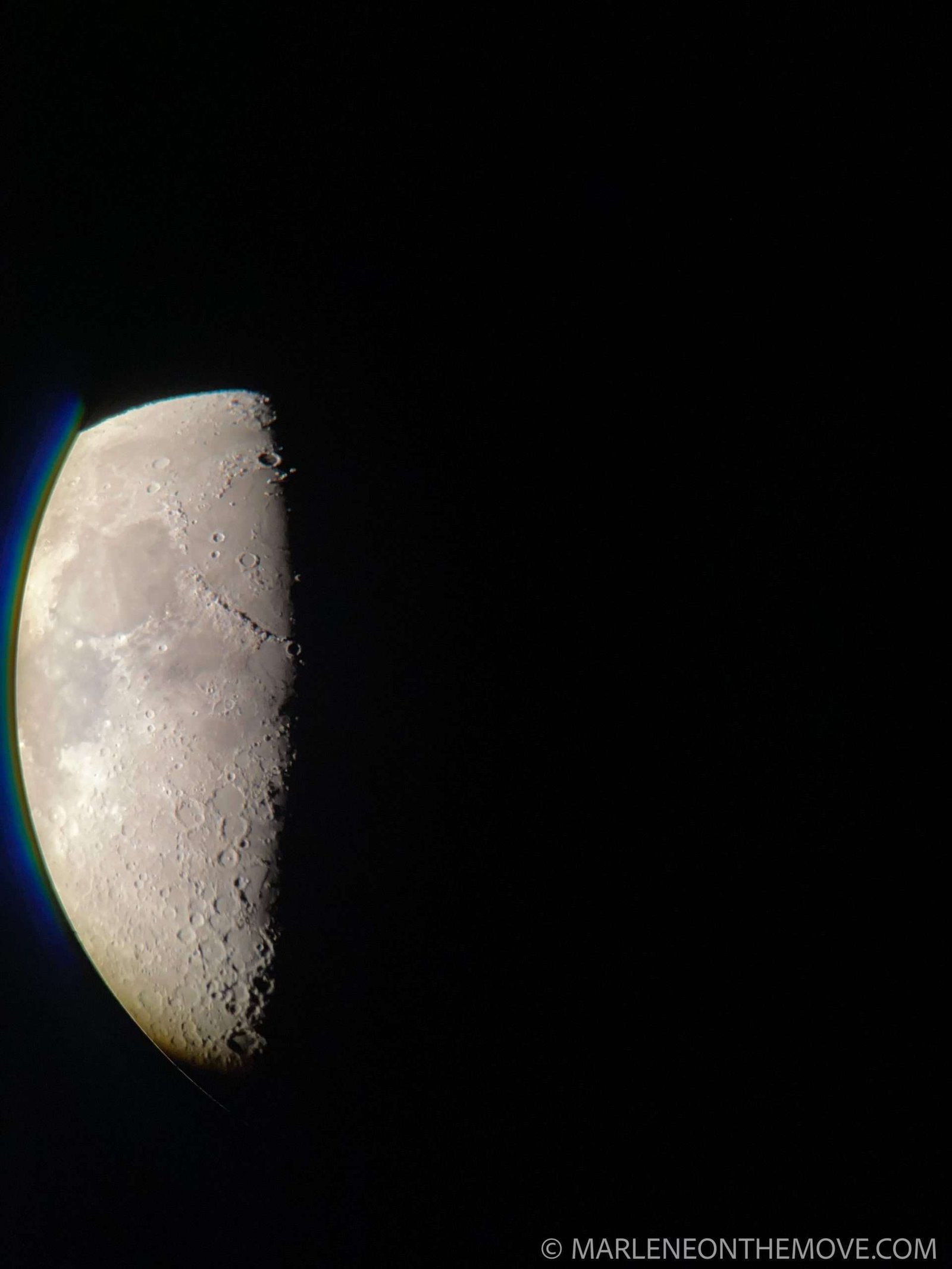 Lua vista por um telescópio - Telescope moon sight