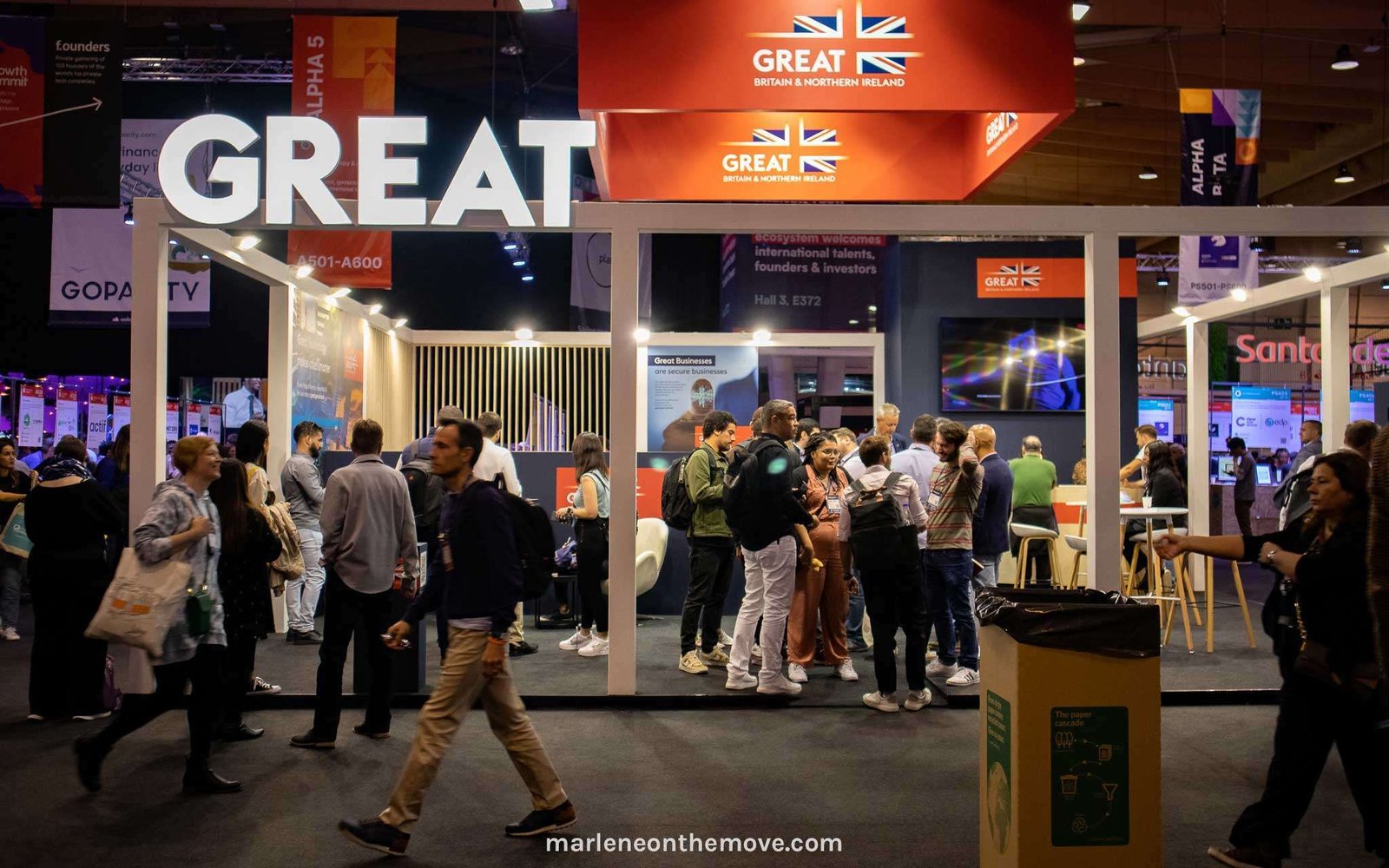 Great Britain stand at the Web Summit