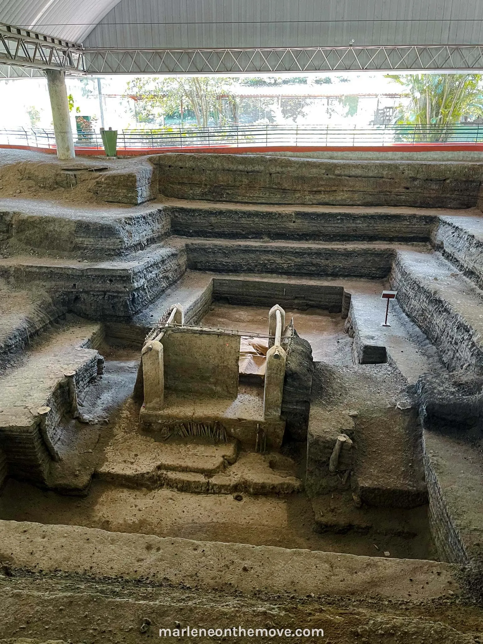 The archeological ruins of Joya de Ceren, a UNESCO World Heritage Site, in El Salvador
