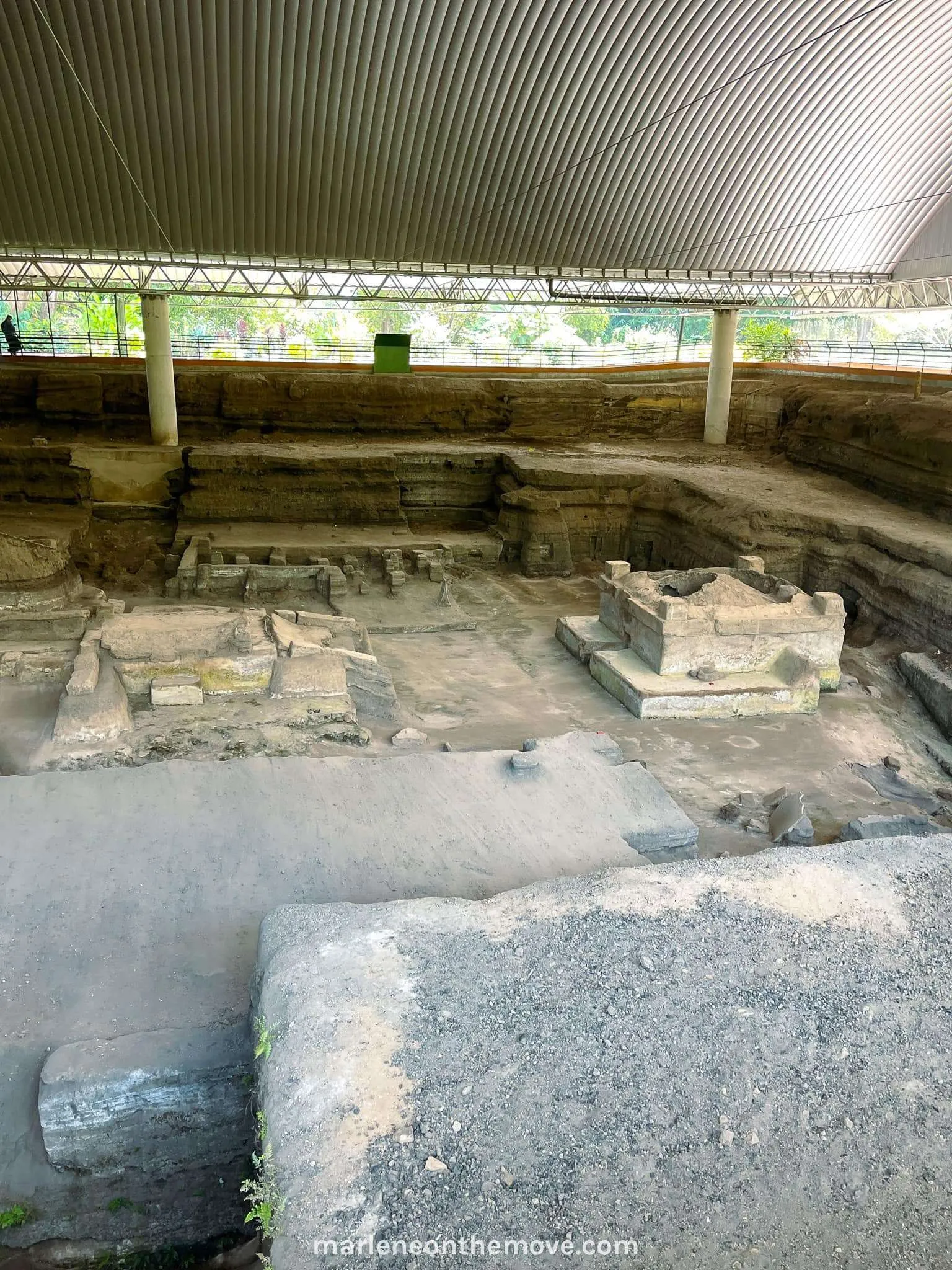 The archeological ruins of Joya de Ceren, a UNESCO World Heritage Site, in El Salvador