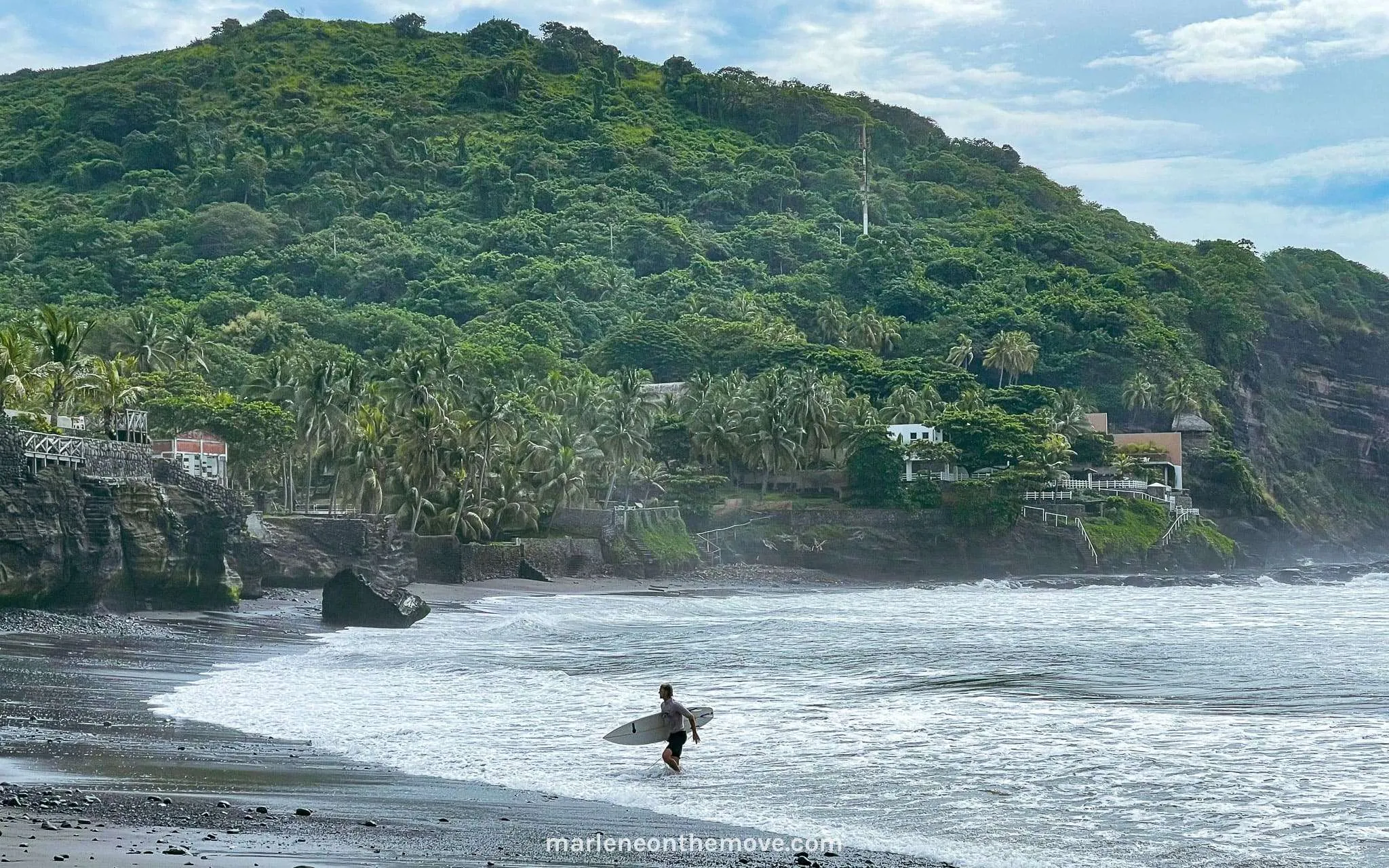 Surfing in El Salvador