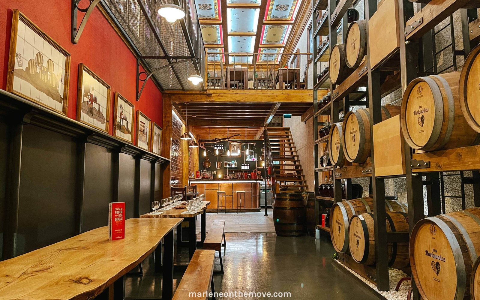 The tasting room in the Mariquinhas factory