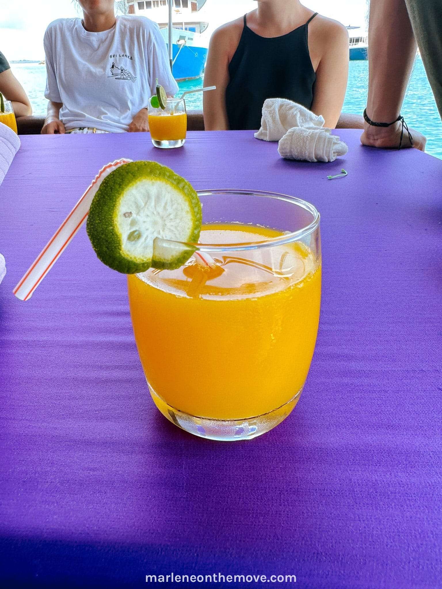 Welcome drink at the Hope Cruiser