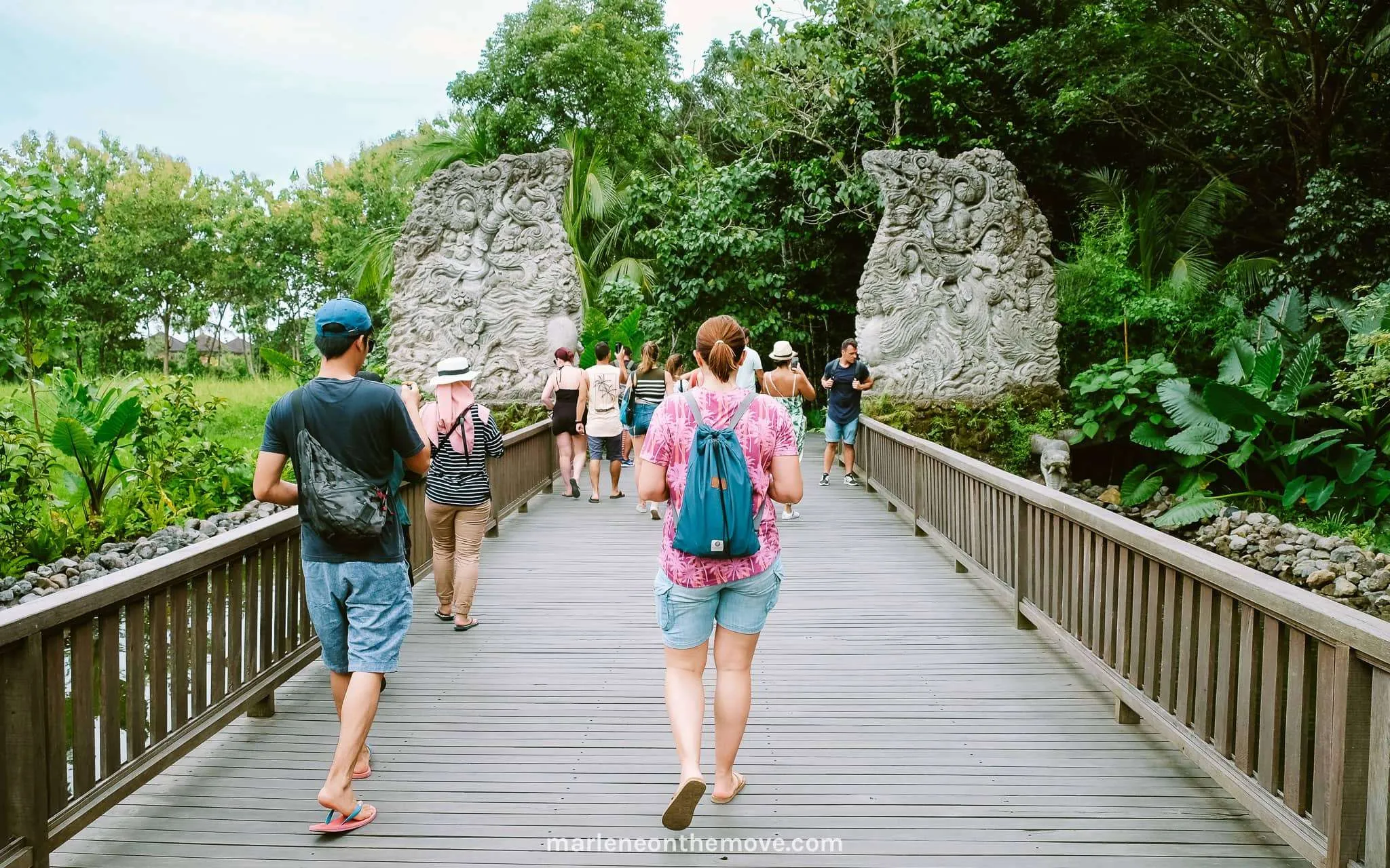 Entering through the gates of the monkeys sanctuary