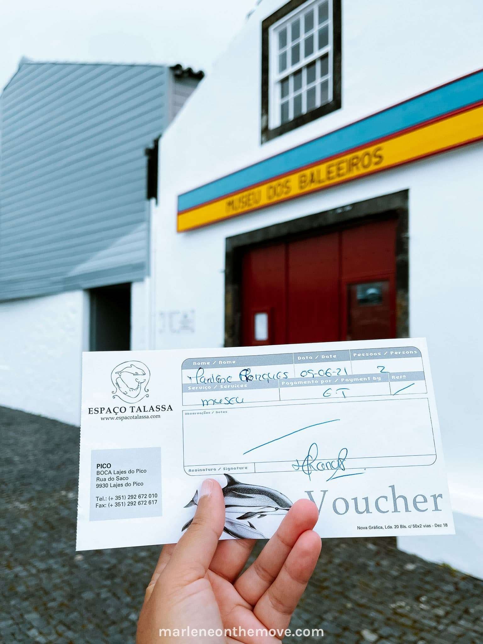 Voucher para visitar o Museu dos Baleeiros no Pico