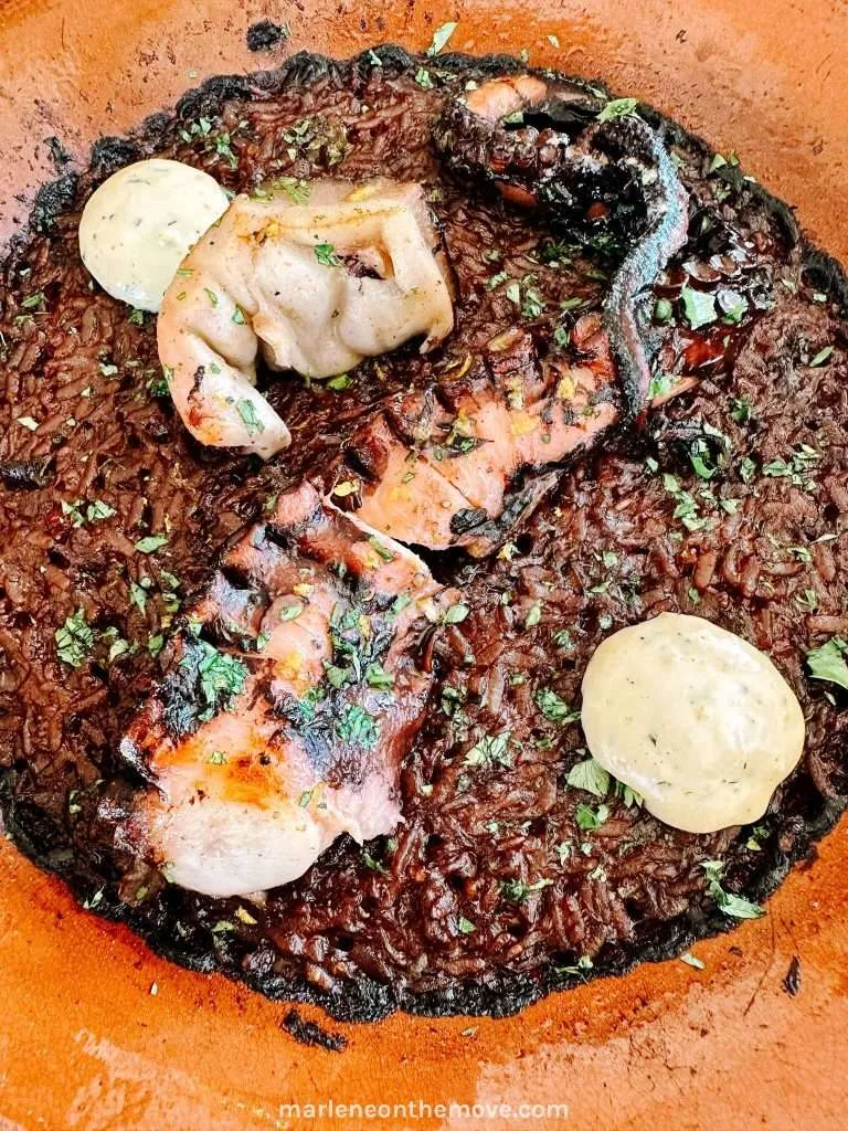 Octopus rice at Olaias restaurant