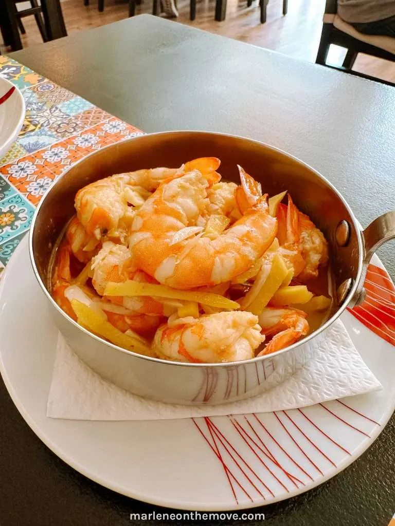 Shrimps with ginger at Tasca Maria