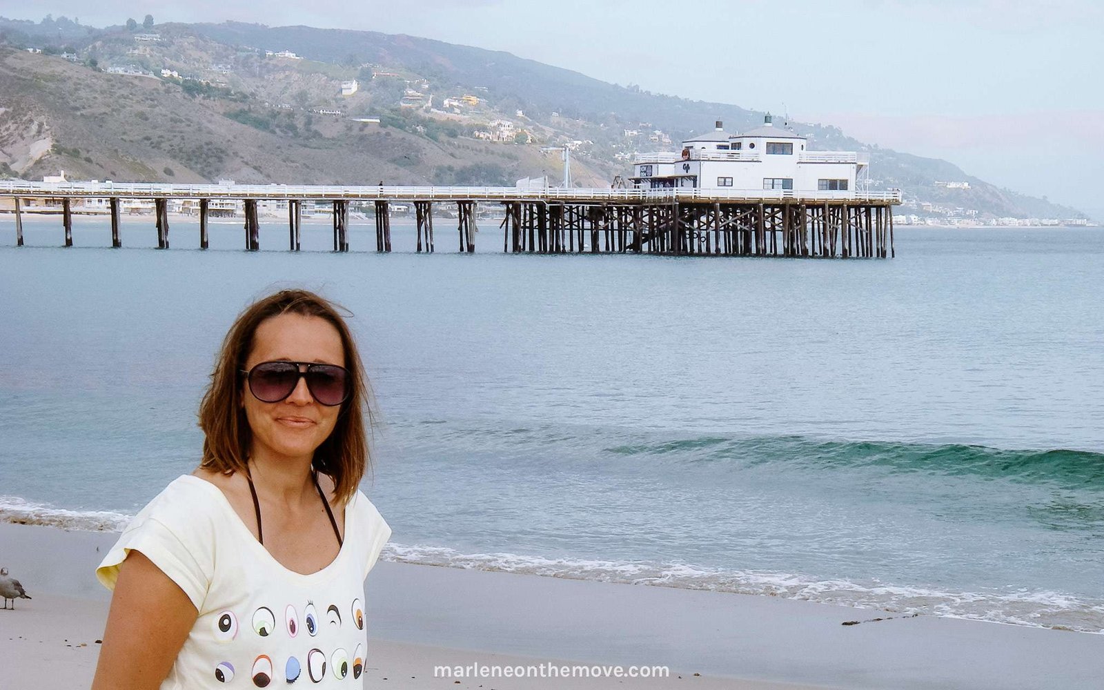Marlene On The Move em Malibu, durante a road trip à Califórnia