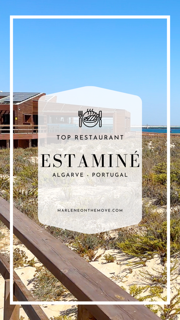 Escape to Ilha Deserta, in the Algarve, and eat at Estaminé, a restaurant that offers breathtaking views and exceptional seafood cuisine.