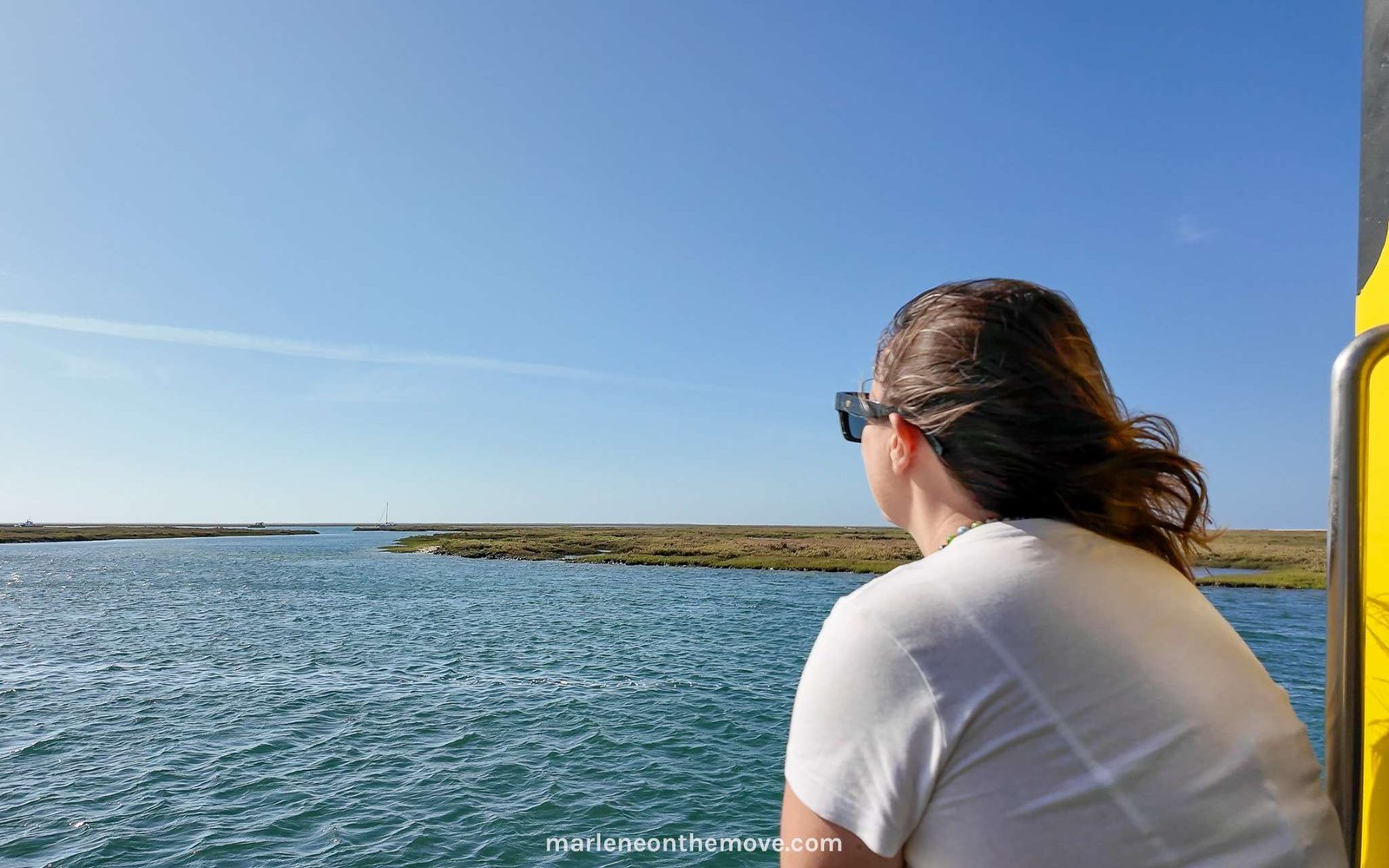 Crossing the Ria Formosa, in Algarve