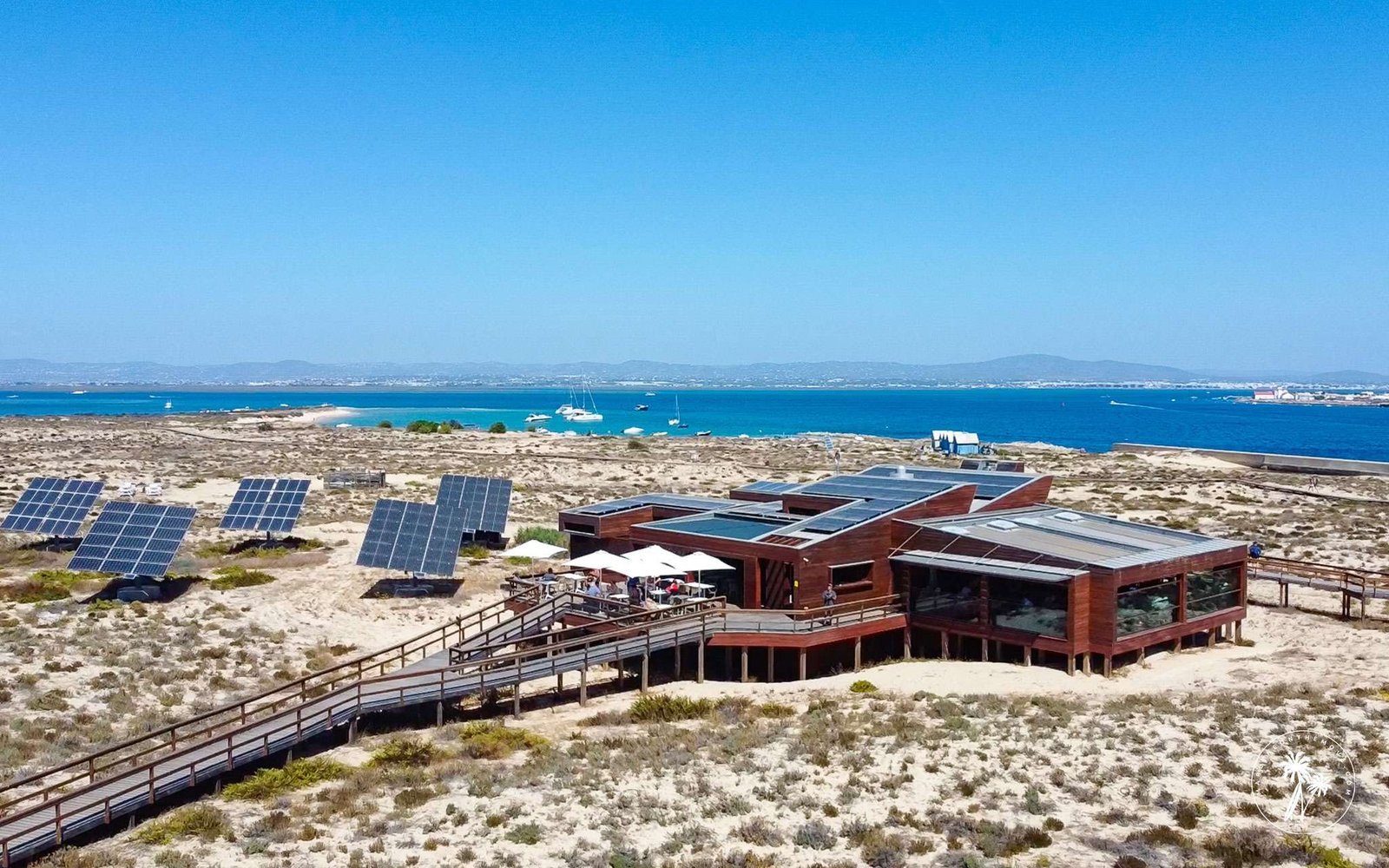 aerial view over the Estaminé restaurant