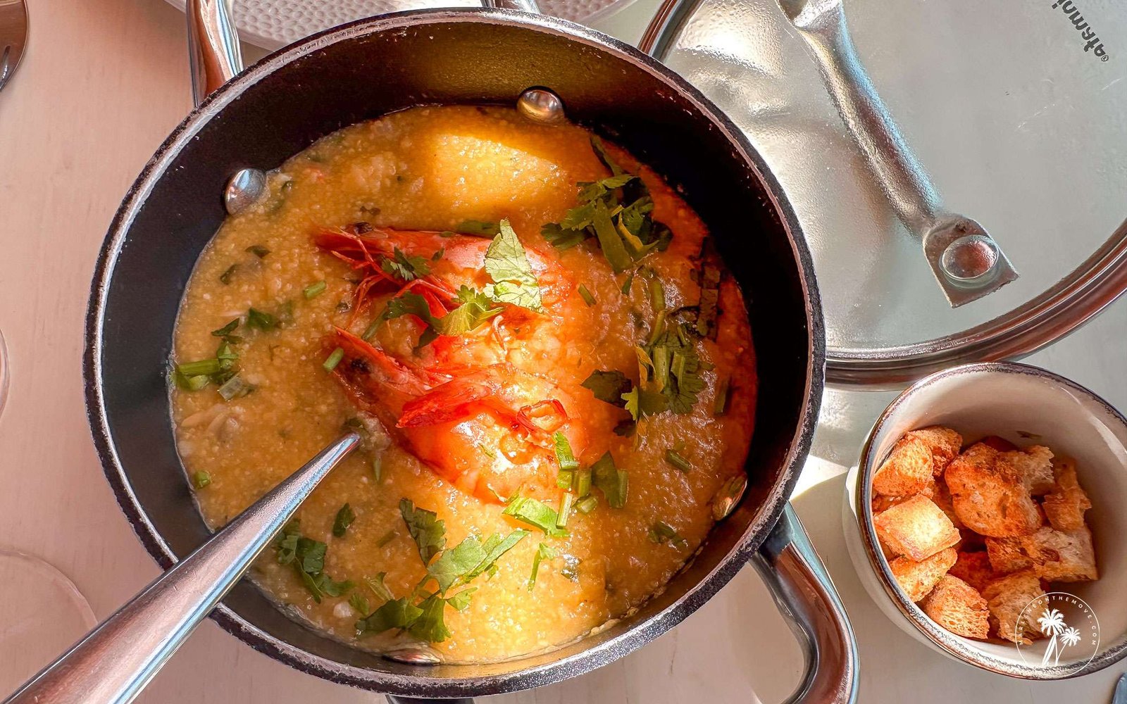 Xarém with seafood from the Ria Formosa