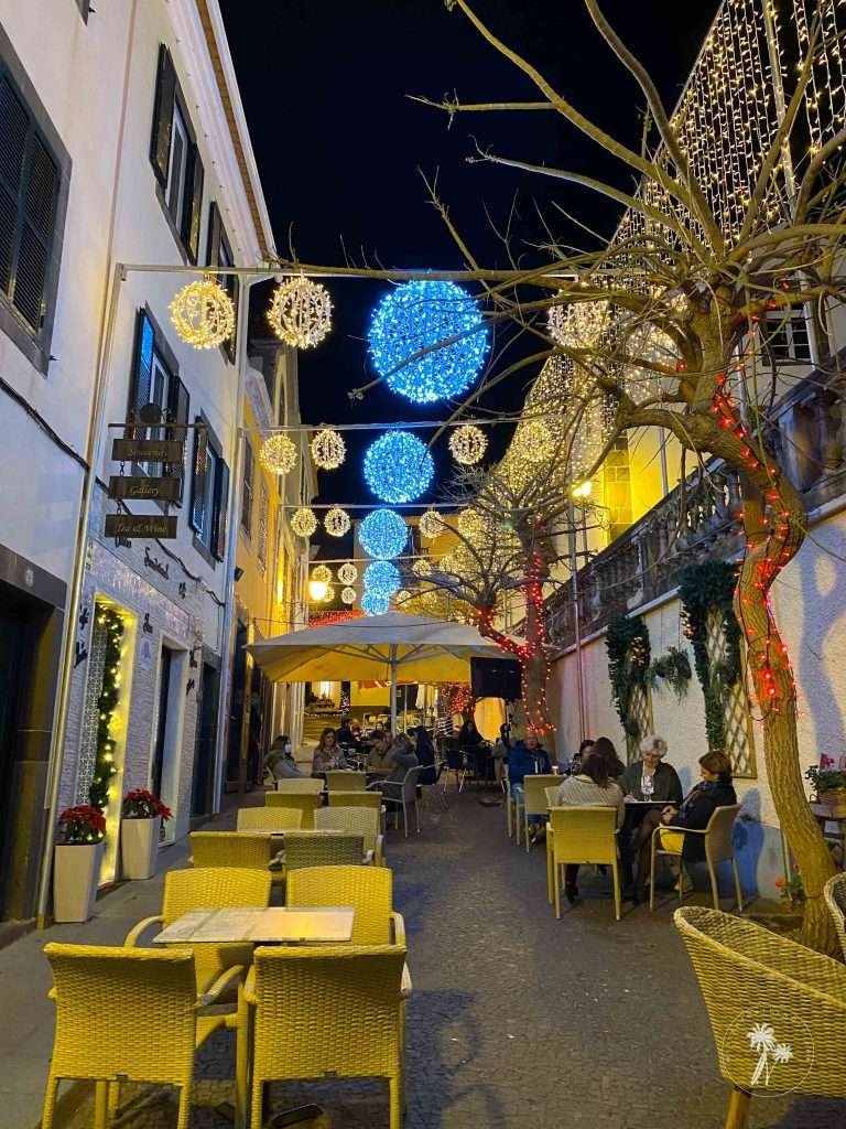 The Christmas lights in Madeira island