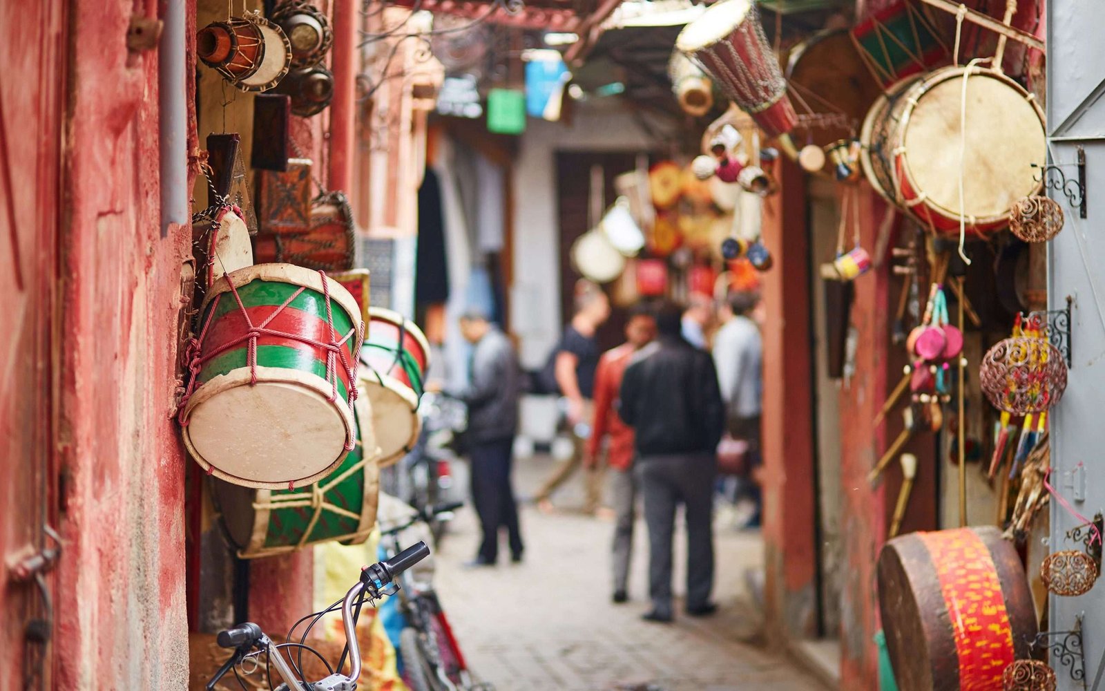 Pormenor do souk em Marraquexe