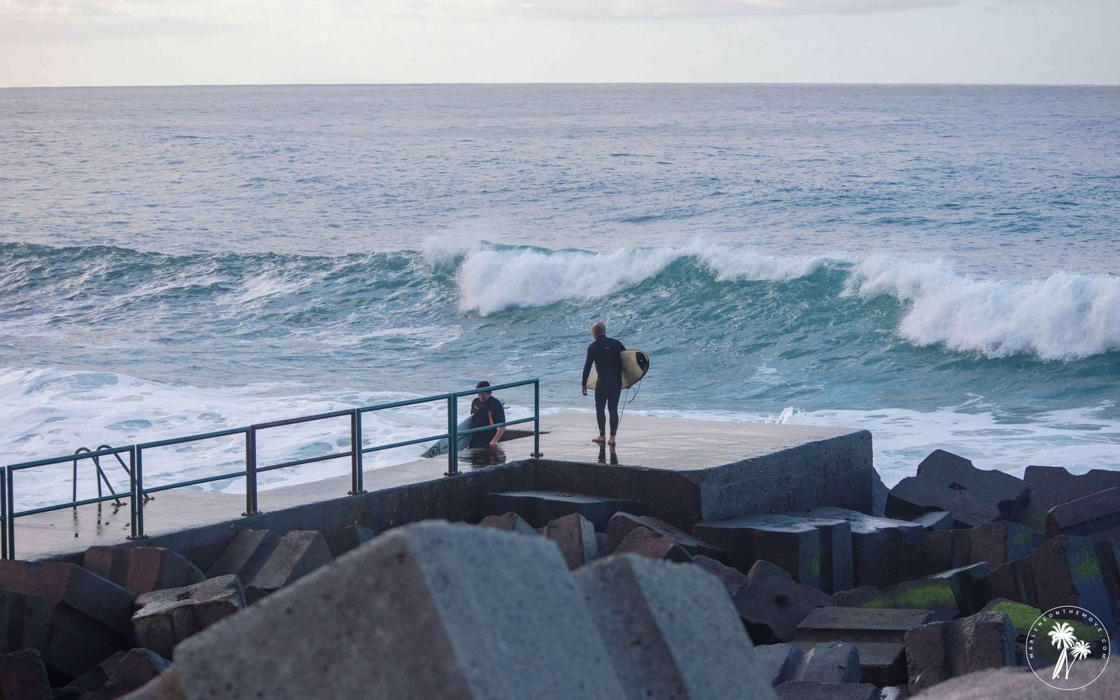 surfers in Madeira