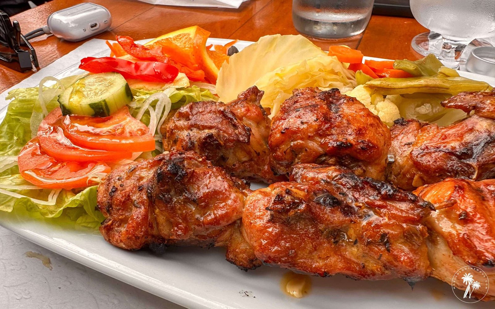 Delicious chicken skewers at Joe's in Jardim do Mar