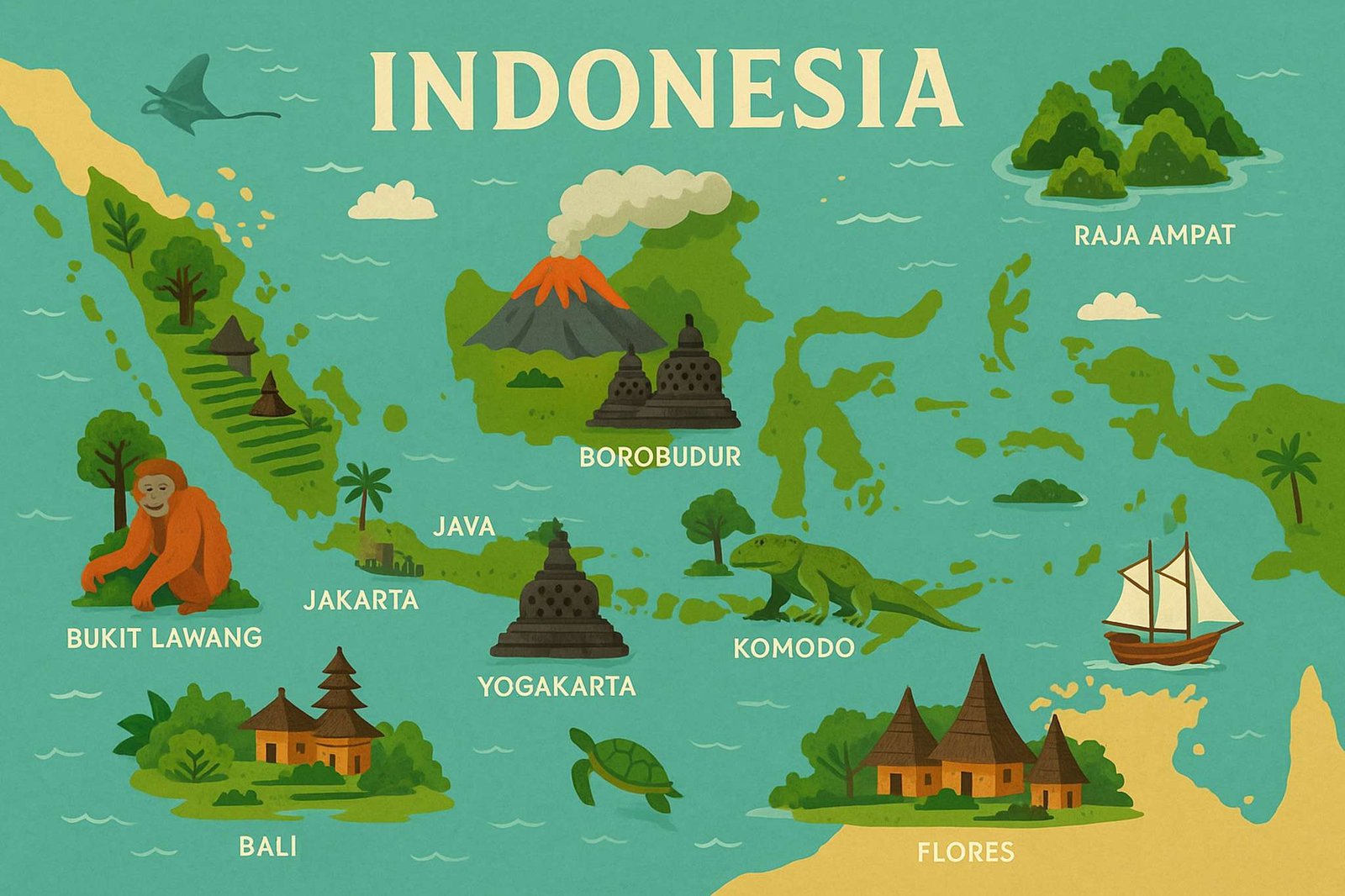 Indonesia-map