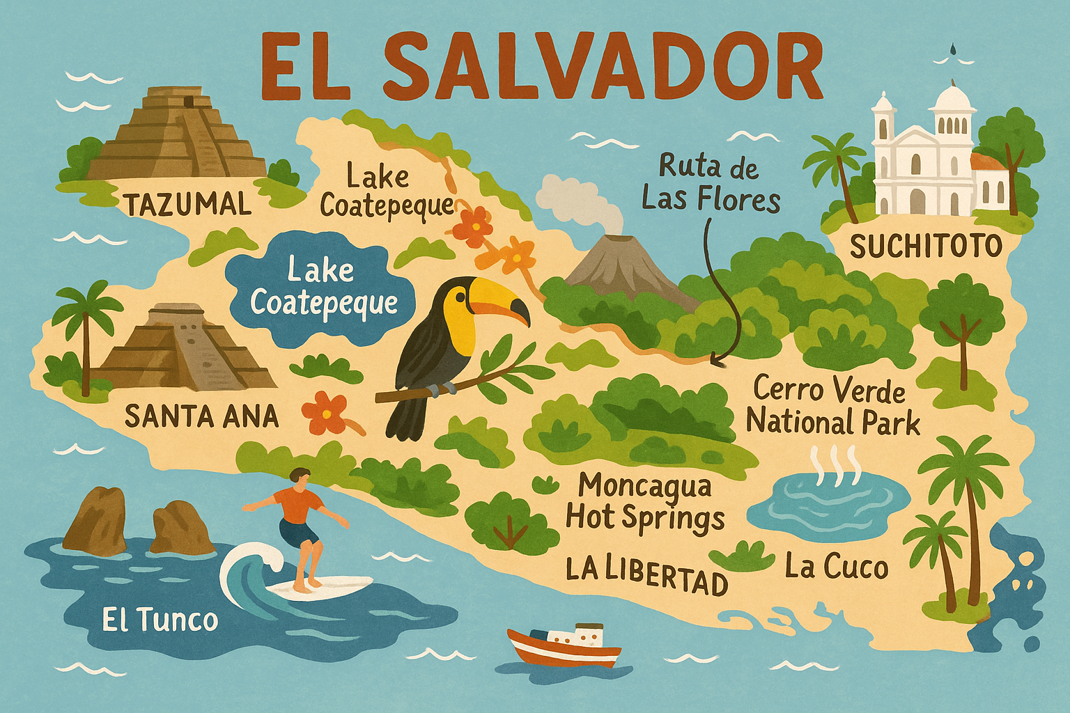 El-Salvador-Map