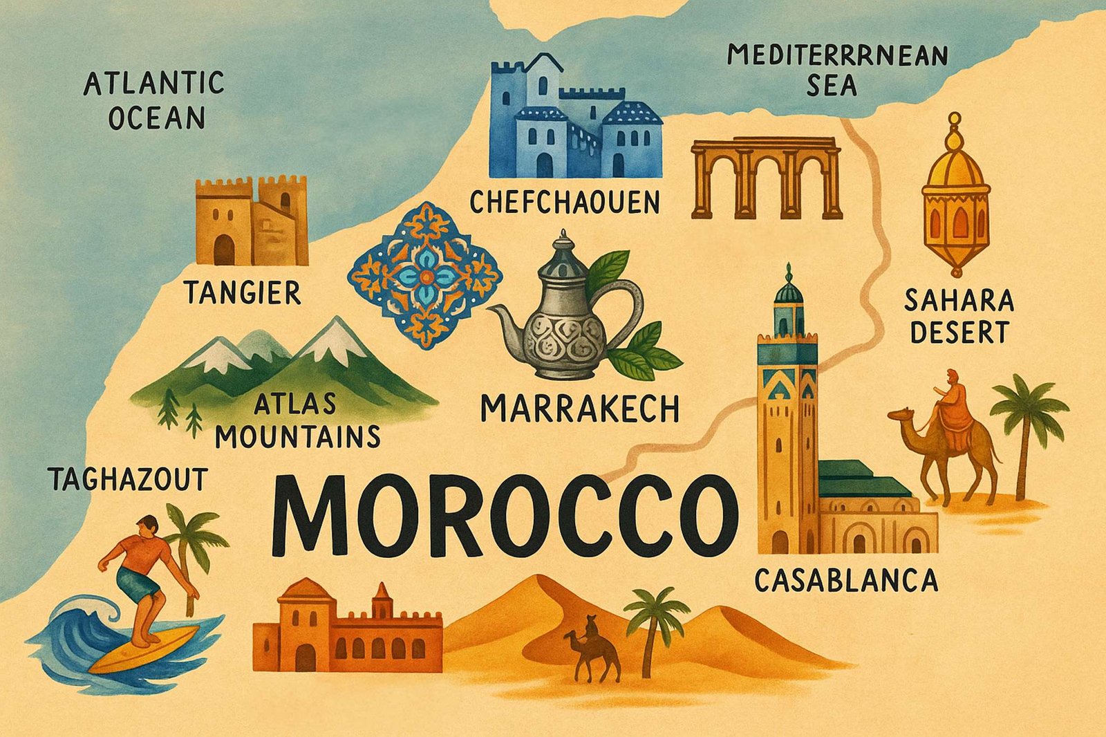 Morocco-Map