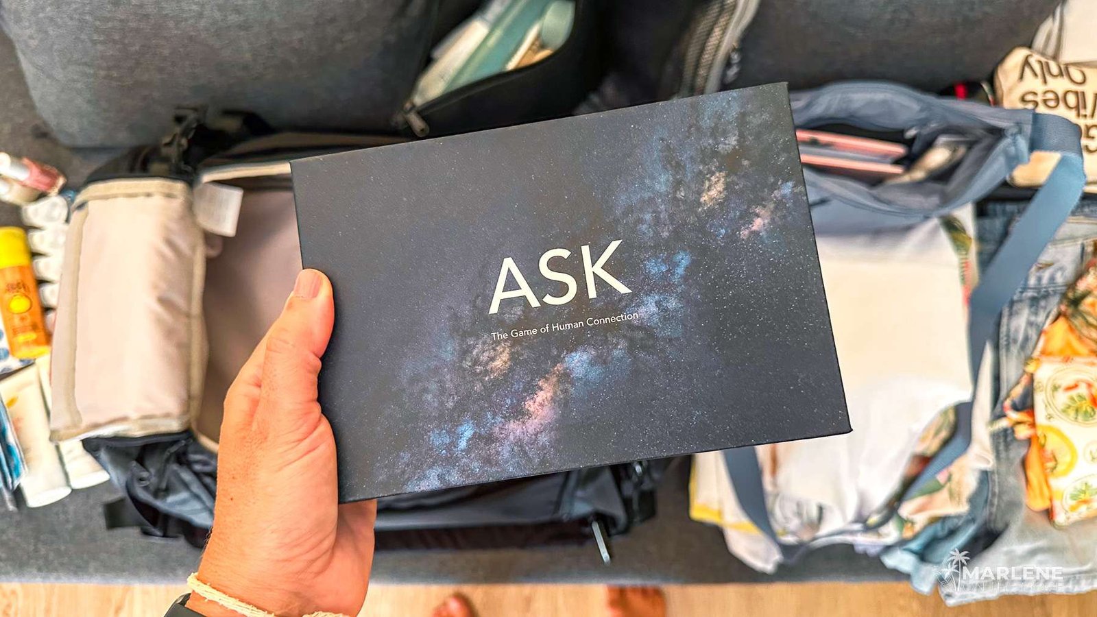 Meet ASK, the card game that has become a piece of my travel bag.