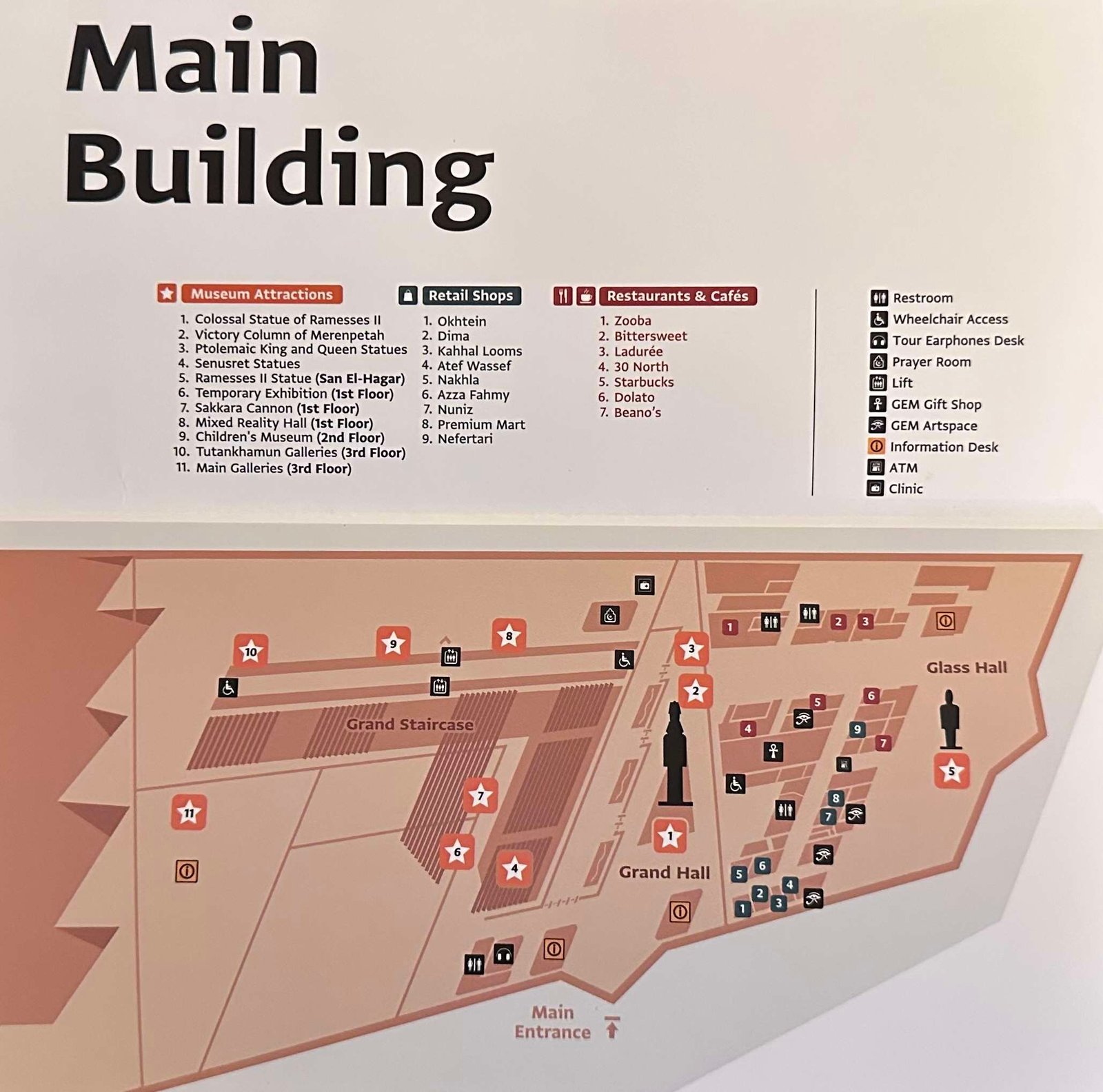 Mapa oficial da GEM do edifício principal