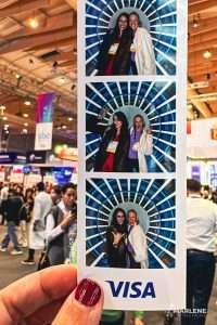 Foto da Visa entregue aos participantes para partilharem nas redes sociais durante o Web Summit.