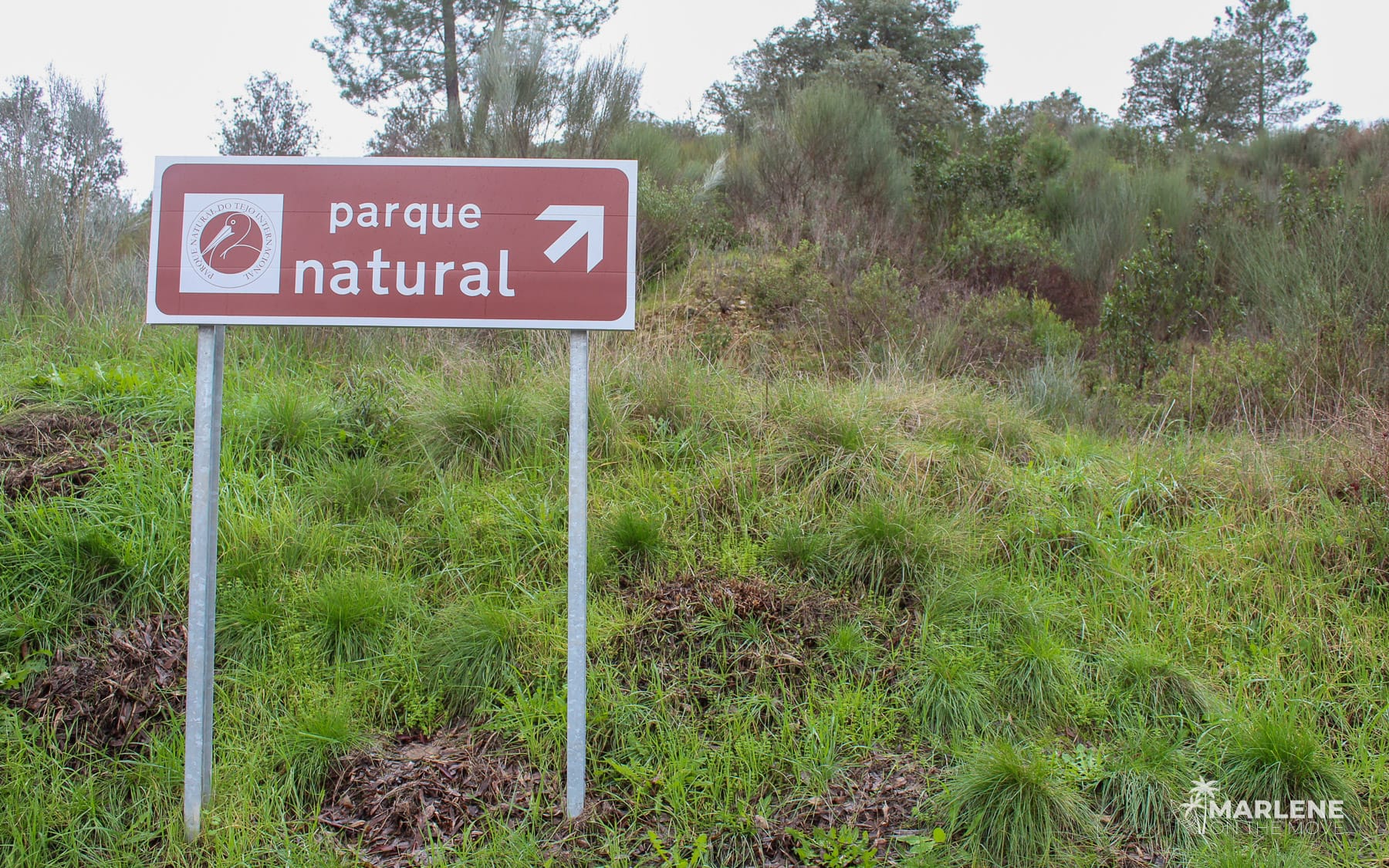 Entrance to Tejo Internacional Natural Park near Castelo Branco, Portugal
