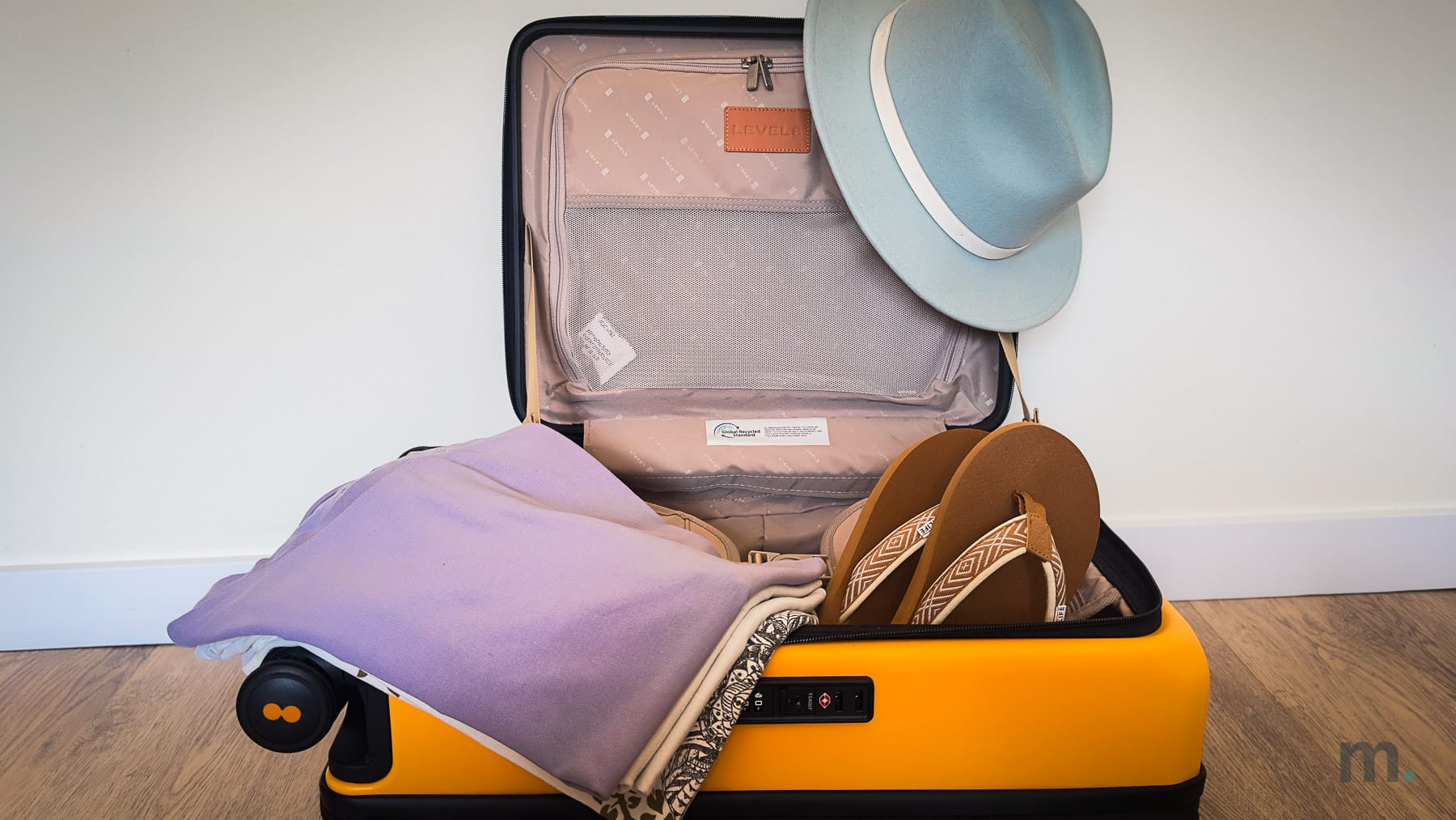 The top-opening in the Level8 Adventure carry-on, instead of a clamshell, provides quick access without turning everything upside down.