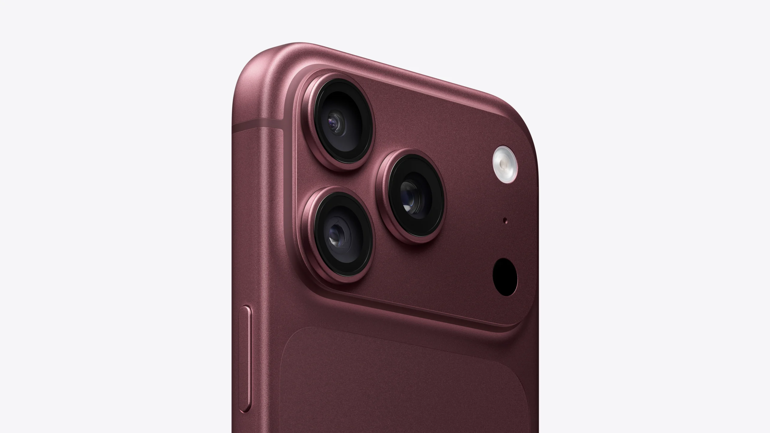 Módulo de três câmaras do iPhone 18 Pro