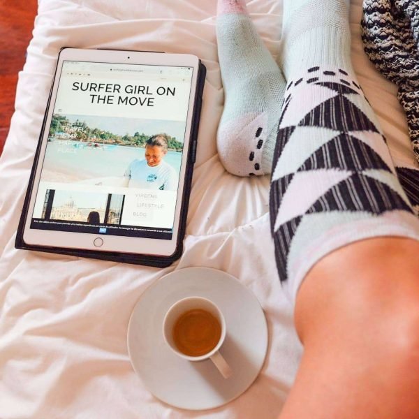 Surfer Girl On The Move